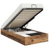 vidaXL Cadre de lit ottoman avec stockage Bois ancien 80,5 x 200 cm