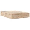 vidaXL Lit biblioth&egrave;que sans matelas 160x200 cm bois massif de pin