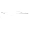 vidaXL Cadre de auvent manuel R&eacute;glable Blanc 4 &times; 3,5 m Acier