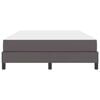 vidaXL Cadre de lit avec matelas Gris 140 x 190 cm tissu
