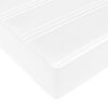 VidaXL Cadre de lit ottoman avec matelas blanc 100x200 cm similicuir