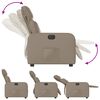 vidaXL Fauteuil inclinable électrique Cappuccino Similicuir