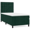 vidaXL Sommier &agrave; lattes de lit avec matelas Vert fonc&eacute; 90x200 cm