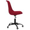 vidaXL Chaises pivotantes &agrave; manger lot de 2 Rouge bordeaux Tissu