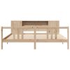 vidaXL Lit biblioth&egrave;que sans matelas 180x200 cm bois massif de pin