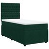 vidaXL Sommier &agrave; lattes de lit avec matelas Vert fonc&eacute; 90x190 cm