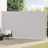 vidaXL Auvent lat&eacute;ral r&eacute;tractable de patio 220x600 cm Gris
