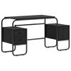 vidaXL Bureau avec rangement Ch&ecirc;ne noir 145 x 50 x 75 cm