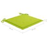 vidaXL Chaises de jardin empilables avec coussins lot de 4 Teck solide