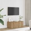 vidaXL Meuble TV ch&ecirc;ne artisanal 80x34x30 cm bois d'ing&eacute;nierie