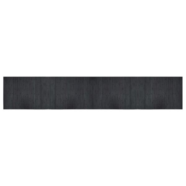vidaXL Tapis rectangulaire gris 70x400 cm bambou