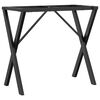 vidaXL Pieds de table &agrave; manger cadre en X 80x40x73 cm acier