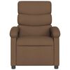 vidaXL Fauteuil de massage inclinable Marron Tissu