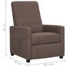 vidaXL Fauteuil Taupe Tissu