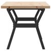 vidaXL Table basse cadre en Y 100x50x45,5 cm bois de pin massif acier