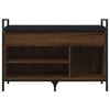 vidaXL Banc à chaussures chêne marron 85,5x32x57,5cm bois d'ingénierie