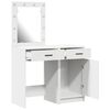 vidaXL Table de Toilette avec tiroir 2 pcs Blanc 50 x 41 x 135 cm