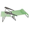 Eurotrail Chaise de plage 2 en 1 Acapulco vert menthe