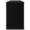 vidaXL &Eacute;tag&egrave;res murales cube 4 pcs Noir 60x15x23 cm Bois d&rsquo;ing&eacute;nierie