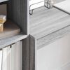 vidaXL Bureau avec tiroir 2 pcs Gris Sonoma
