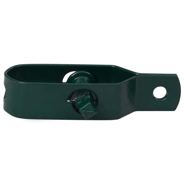 vidaXL Tendeurs de fil de cl&ocirc;ture 250 pcs 90 mm Acier Vert