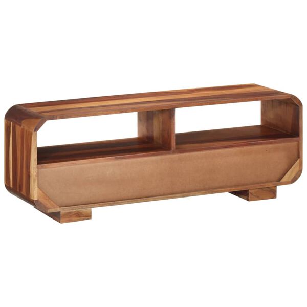 vidaXL Meuble TV 110x30x40 cm Bois d'acacia massif
