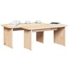 vidaXL Table basse 2 pcs Naturel Bois massif en pin