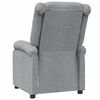 vidaXL Fauteuil inclinable Gris clair Tissu