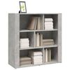 vidaXL Buffet Gris b&eacute;ton 80x30x80 cm Bois d'ing&eacute;nierie