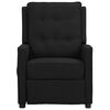 vidaXL Fauteuil de massage Noir Tissu