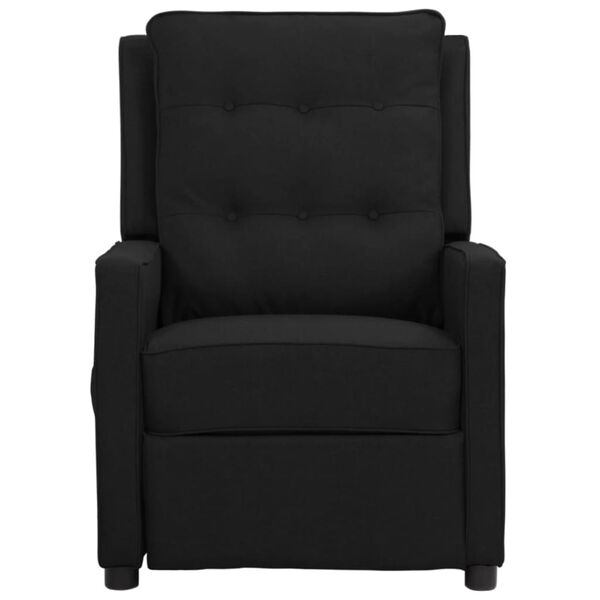 vidaXL Fauteuil de massage Noir Tissu