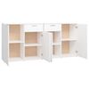 vidaXL Buffet Blanc 160x36x75 cm Bois d'ing&eacute;nierie