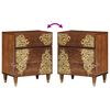 vidaXL Cabinet de chevet avec porte Marron miel 50 x 33 x 60 cm