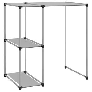 vidaXL Support de rangement sur la machine &agrave; laver Gris 87x55x90,5 cm
