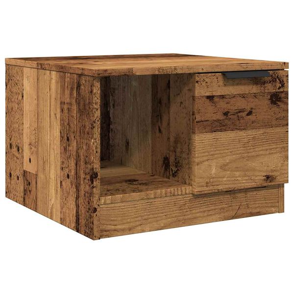vidaXL Table basse vieux bois 50x50x36 cm bois d'ing&eacute;nierie