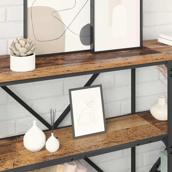 vidaXL Table console Bois ancien 180 x 30 x 75 cm Bois d'ing&eacute;nierie