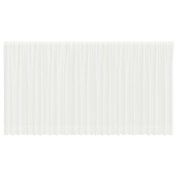 vidaXL Rideau en Dentelle Floral Blanc 220 x 750 cm Polyester