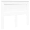vidaXL Cadre de lit avec t&ecirc;te de lit Blanc 120 x 200 cm Pin massif
