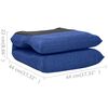 vidaXL Chaise pliable de sol Bleu Tissu