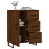 vidaXL Buffet ch&ecirc;ne marron 69,5x34x90 cm bois d'ing&eacute;nierie