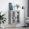 vidaXL Armoire murale gris béton 69,5x34x90 cm