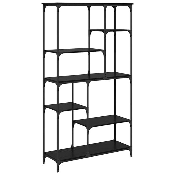 vidaXL &Eacute;tag&egrave;re Ch&ecirc;ne noir 99 x 35,5 x 176 cm Bois d'ing&eacute;nierie