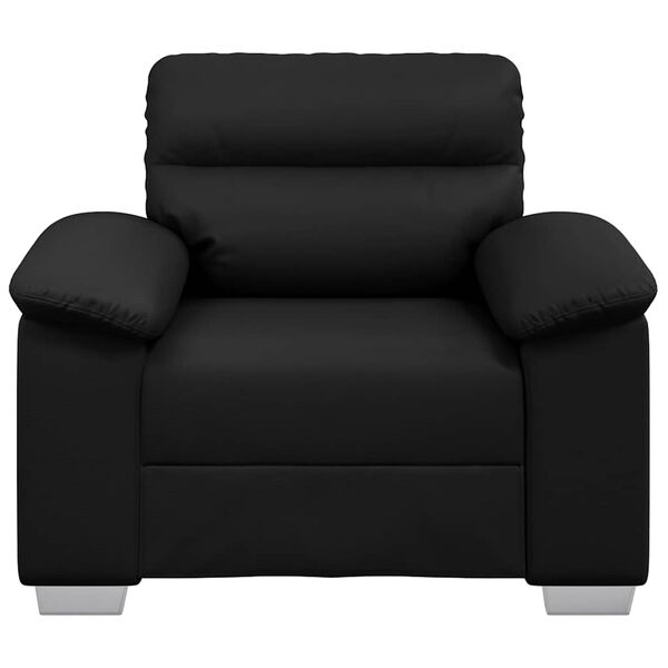 vidaXL Fauteuil noir 60 cm similicuir