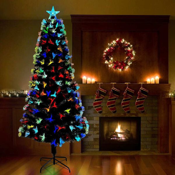 vidaXL Sapin de No&euml;l artificiel avec 250 LED Vert 210 cm PVC