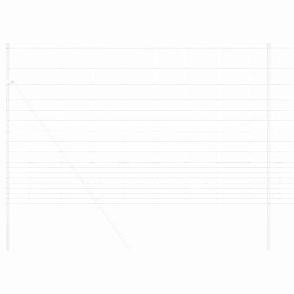 vidaXL Clôture de prairie Argenté 50 x 1,5 m Acier galvanisé