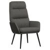 vidaXL Chaise de relaxation Gris fonc&eacute; Tissu