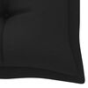 vidaXL Banc de jardin avec coussin noir 175 cm Bois de teck massif