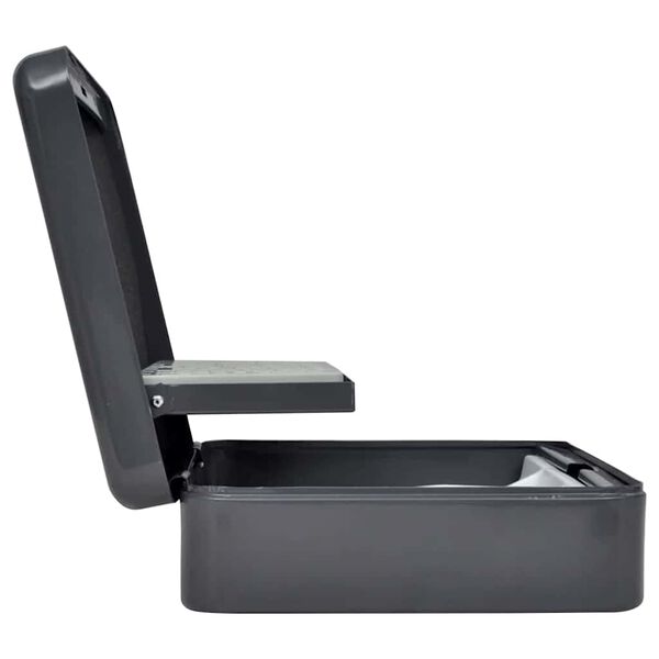 vidaXL Coffre &agrave; cash avec verrouillage Gris fonc&eacute; 30 x 24 x 9 cm Acier