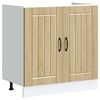 vidaXL Meuble sous &eacute;vier Lucca 2 pcs Ch&ecirc;ne Sonoma Bois d'ing&eacute;nierie