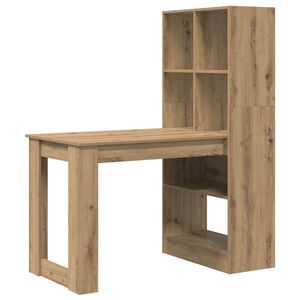 vidaXL Bureau Ch&ecirc;ne artisanal Bois d'ing&eacute;nierie 122 x 67 x 145 cm